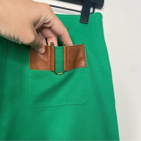 Worth Kelly Green Rare Style One of a Kind Skirt Size 2 - Picture 2 of 9